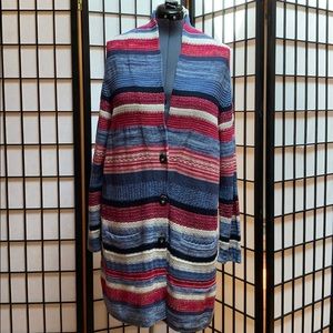 J. Jill Cotton/Linen Duster/Cardigan XL